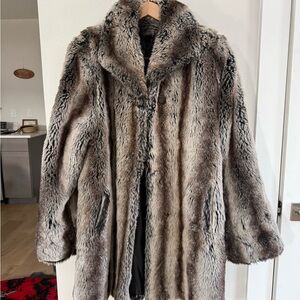 Elegant Faux Fur Coat